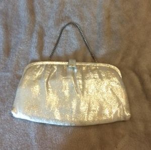 Vintage Silver Lame After Five Holiday Clutch